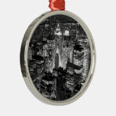Manhattan New York City Metalen Ornament (Rechts)