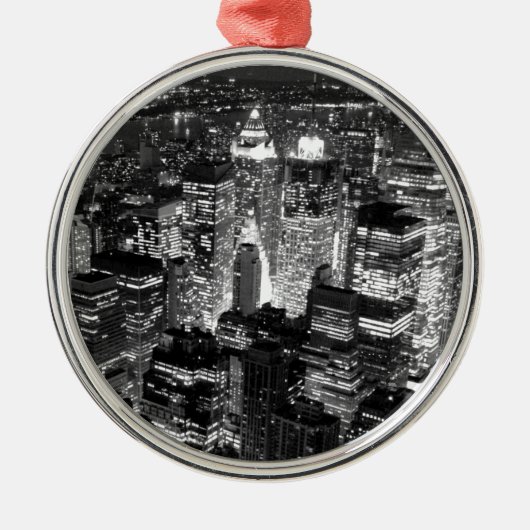 Manhattan New York City Metalen Ornament (Voorkant)