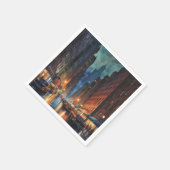  Manhattan New York City Night Painting Servet (Hoek)