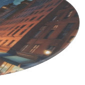 Manhattan New York City Night Painting Snijplank (Hoek)