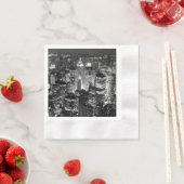 Manhattan New York City Night Zwart-wit Servet (Insitu)
