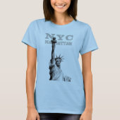 Manhattan New York City Nyc Liberty Statue Women's T-shirt (Voorkant)