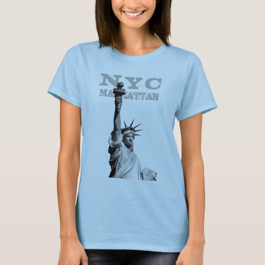 Manhattan New York City Nyc Liberty Statue Women's T-shirt (Voorkant)