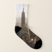 MANHATTAN NEW YORK CITY Over Print Socks Sokken (Rechts - buiten)