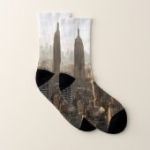 MANHATTAN NEW YORK CITY Over Print Socks Sokken (Paar)