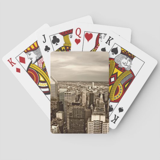 Manhattan New York City Pokerkaarten (Achterkant)