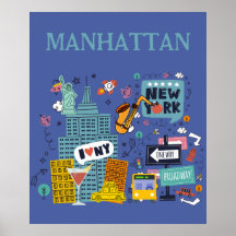Manhattan, New York City Poster
