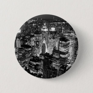 Manhattan New York City Ronde Button 5,7 Cm