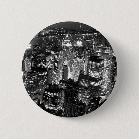 Manhattan New York City Ronde Button 5,7 Cm (Voorkant)