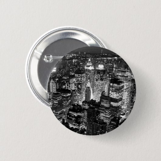 Manhattan New York City Ronde Button 5,7 Cm (Voorkant /achterkant)