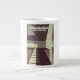 Manhattan New York City Travel poster. Grote Koffiekop