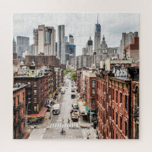 Manhattan, New York cityscape foto Legpuzzel