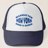 Manhattan New York Geboren en opgegroeid Trucker Pet (Voorkant)