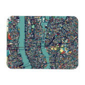 Manhattan New York Map Magneet (Horizontaal)