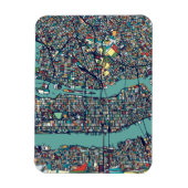 Manhattan New York Map Magneet (Verticaal)