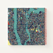 Manhattan New York Map Notitieboek (Achterkant)