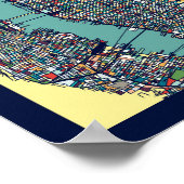 Manhattan New York Map Poster (Hoek)