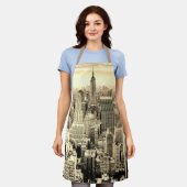 Manhattan, New York (panorama) Apron Schort (Gedragen)