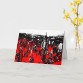 Manhattan New York Pop Art Modern Kaart (Gele Bloem)