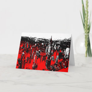 Manhattan New York Pop Art Modern Kaart