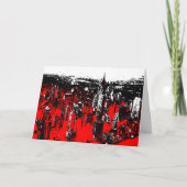 Manhattan New York Pop Art Modern Kaart (Voorkant)