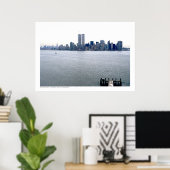 Manhattan - New York Skyline, februari 2000 Poster (Thuiskantoor)
