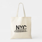 Manhattan New York Skyline Tote Bag (Achterkant)