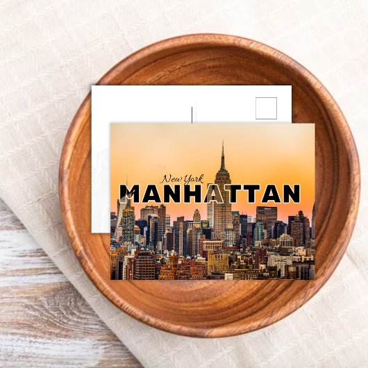 Manhattan New York Skyline Travel Briefkaart