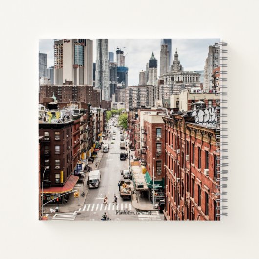 Manhattan, New York stadsgezicht foto Notitieboek (Achterkant)