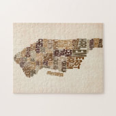 Manhattan New York Typografiekaart Legpuzzel (Horizontaal)