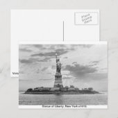 Manhattan, New York Vrijheidsbeeld 1910 Briefkaart (Voorkant / Achterkant)