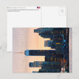 Manhattan, New York, VS Reisansichtkaart Briefkaart