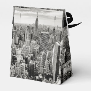 Manhattan, New York (zwart-wit panorama) Bedankdoosjes
