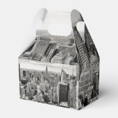 Manhattan, New York (zwart-wit panorama) Bedankdoosjes (Achterkant)