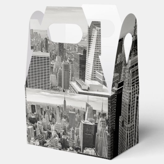 Manhattan, New York (zwart-wit panorama) Bedankdoosjes (Geopend)