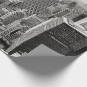 Manhattan, New York (zwart-wit panorama) Cadeaupapier (Hoek)