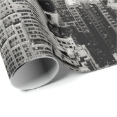 Manhattan, New York (zwart-wit panorama) Cadeaupapier (Rol Hoek)