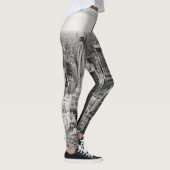 Manhattan, New York (zwart-wit panorama) Leggings (Rechts)