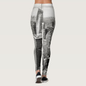 Manhattan, New York (zwart-wit panorama) Leggings (Achterkant)