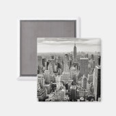 Manhattan, New York (zwart-wit panorama) Magneet (Voorkant / Achterkant)