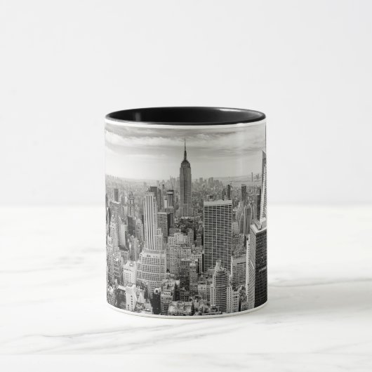 Manhattan, New York (zwart-wit panorama) Mok (Midden)