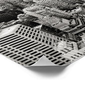 Manhattan, New York (zwart-wit panorama) Poster (Hoek)