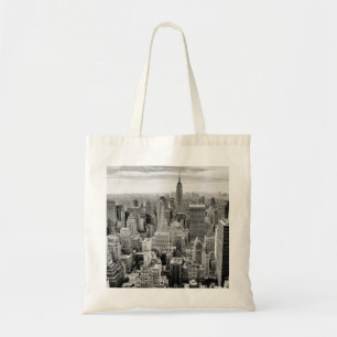 Manhattan, New York (zwart-wit panorama) Tote Bag