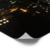 Manhattan night panorama poster (Hoek)