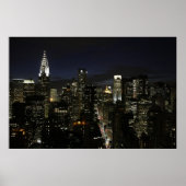 Manhattan night panorama poster (Voorkant)