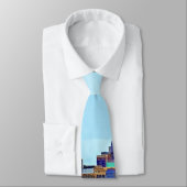 Manhattan NY - Drie vaten van Manhattan Skyline Stropdas (Gebonden)
