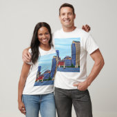 Manhattan NY - Drie vaten van Manhattan Skyline T-shirt (Unisex)