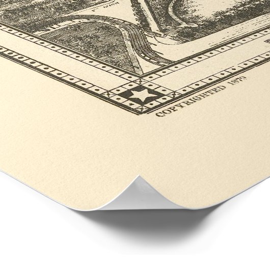 Manhattan, NY Panoramic Map - 1883 Poster (Hoek)