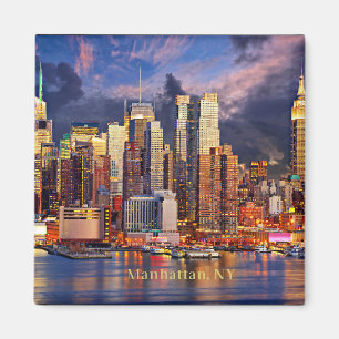 Manhattan, NY silhouet Magneet