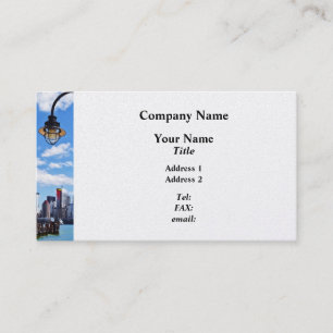 Manhattan NY - Silhouette vanuit Liberty State Par Visitekaartje